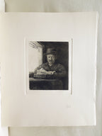 (After) Self Portrait Drawing At Window Etching