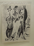 Marc Chagall The Mountebanks Original Lithograph