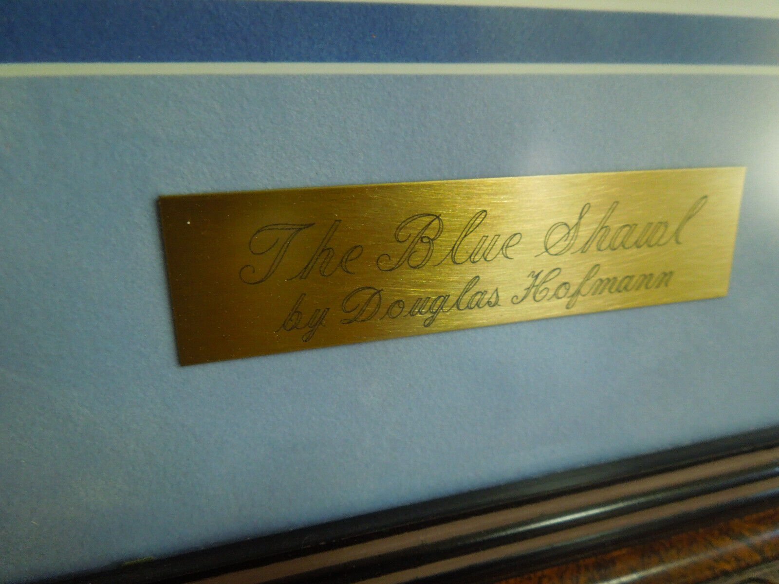 Douglas Hofmann Blue Shawl Lithograph Print Artist Proof Museum Mount