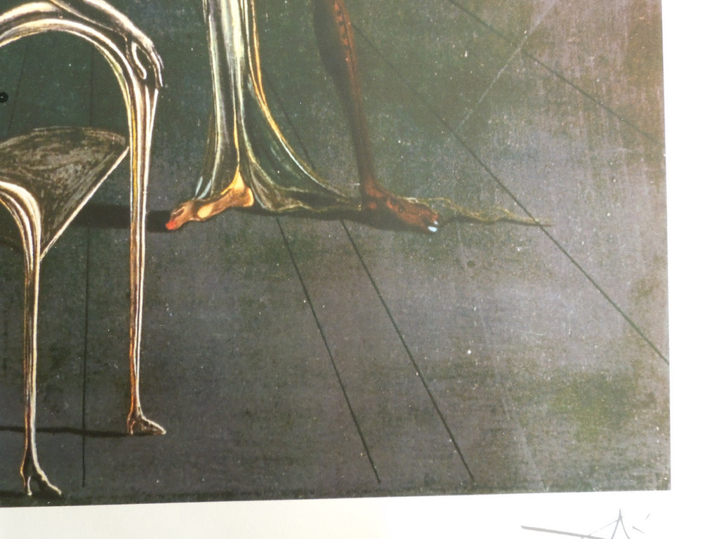 Salvador Dali Woman With Head Of Roses Facsimile Signed Numbered Giclee 16" X 12"