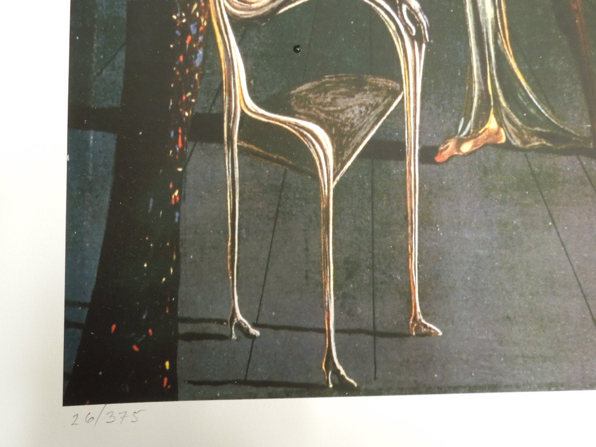 Salvador Dali Woman With Head Of Roses Facsimile Signed Numbered Giclee 16" X 12"