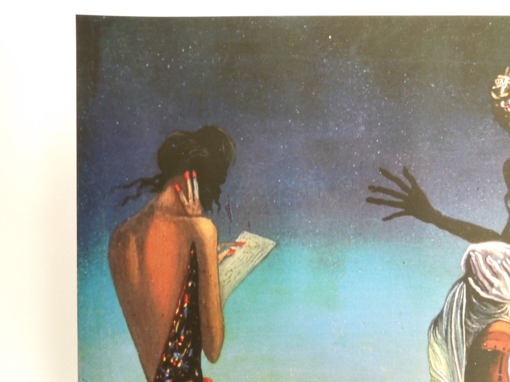Salvador Dali Woman With Head Of Roses Facsimile Signed Numbered Giclee 16" X 12"