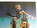 Salvador Dali Woman With Head Of Roses Facsimile Signed Numbered Giclee 16" X 12"