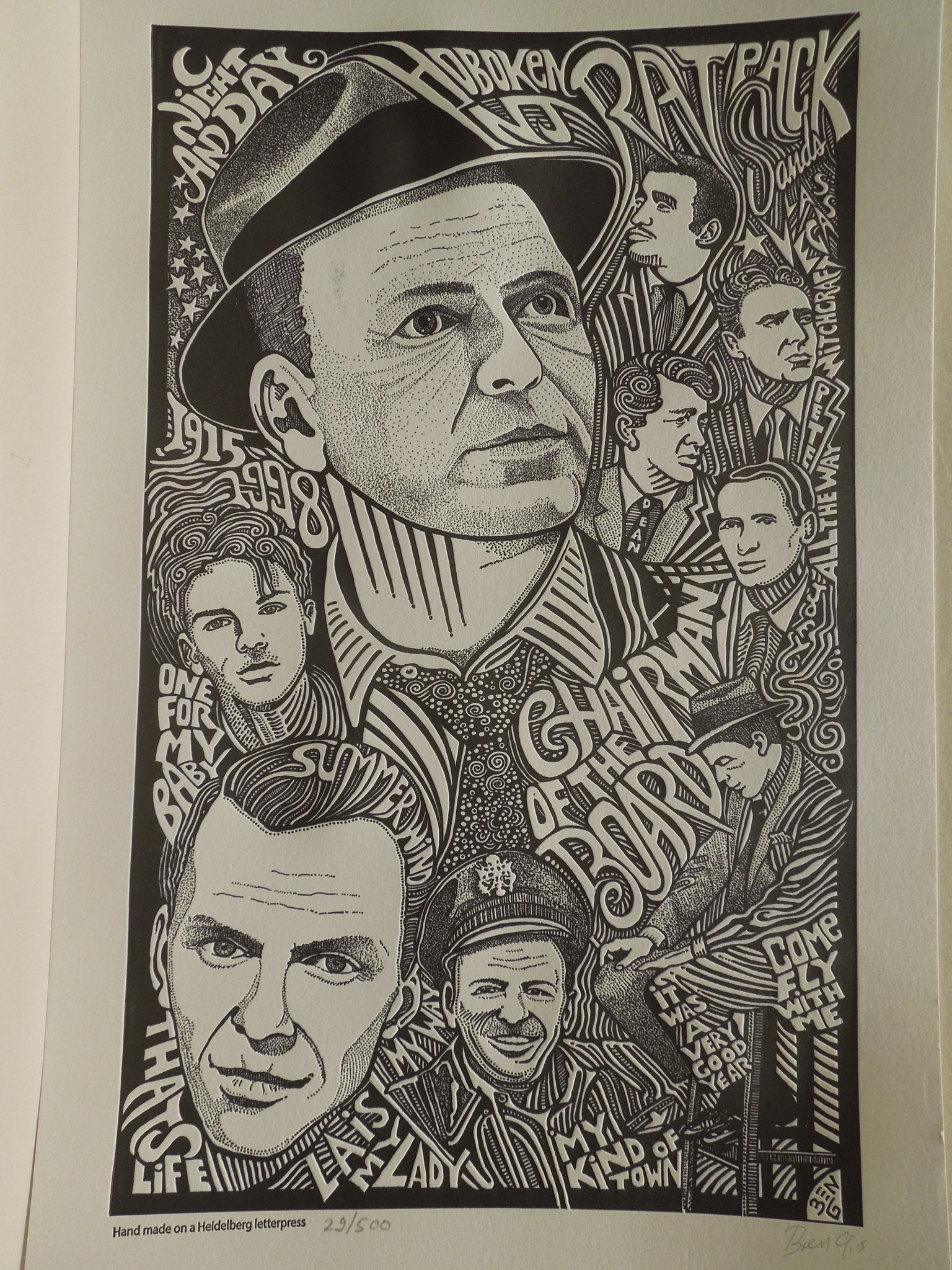 Ben G. Frank Sinatra Rat Pack Limited Edition 29/500