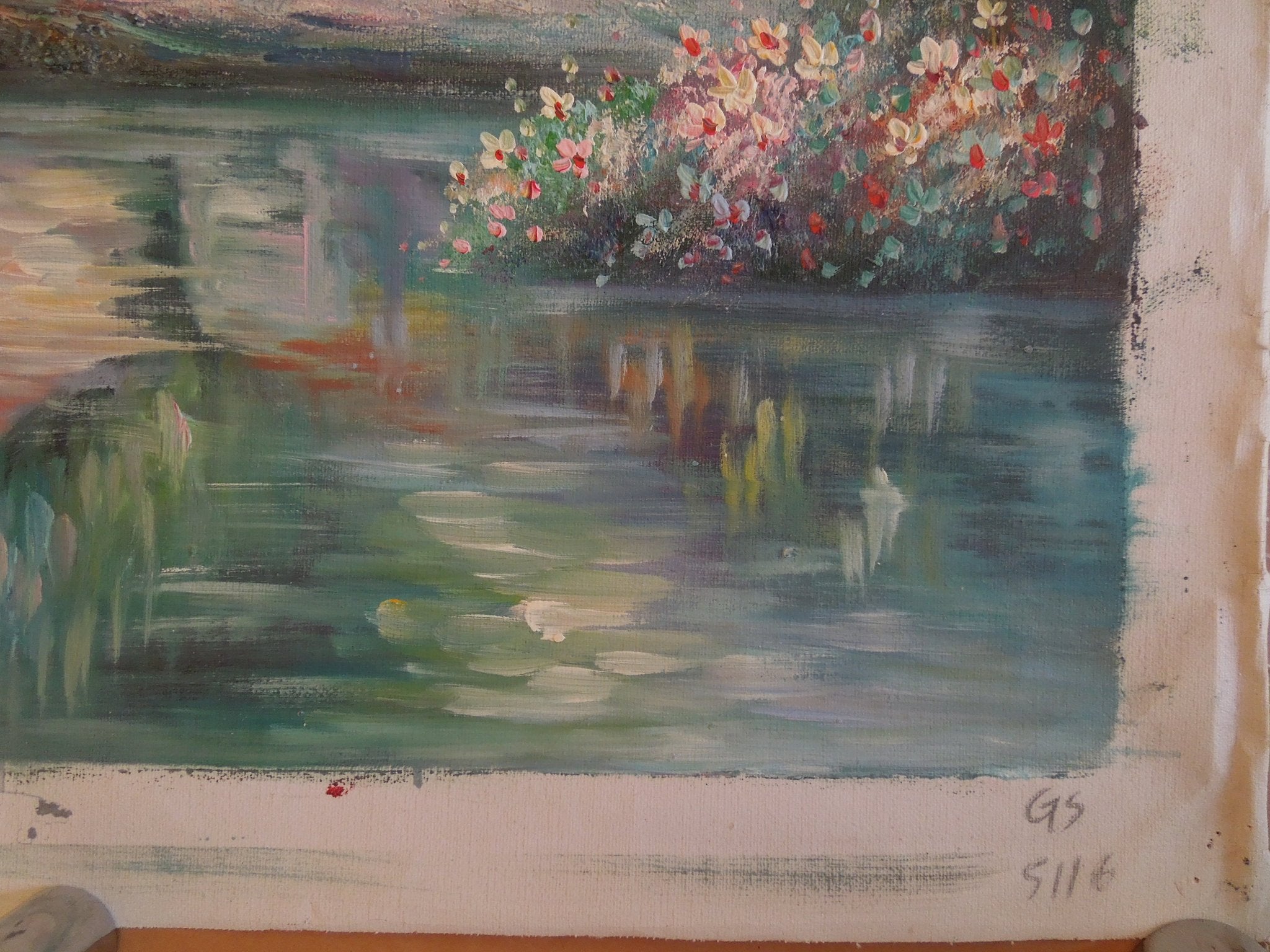 Original Oil Painting Country Cottage