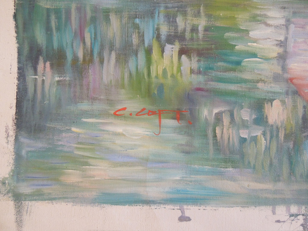 Original Oil Painting Country Cottage