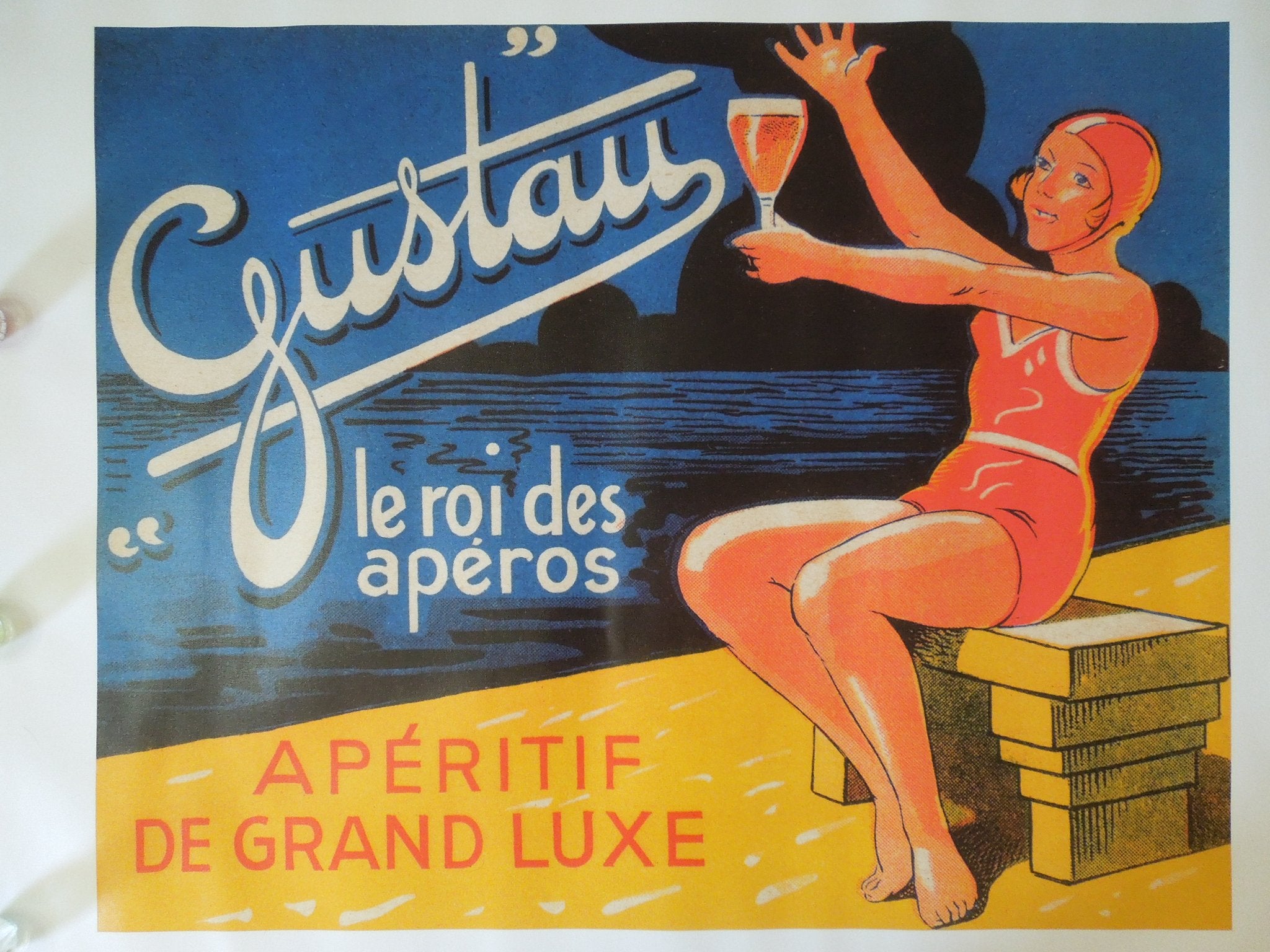 Vintage Booze Labels - Gustau Aperitif