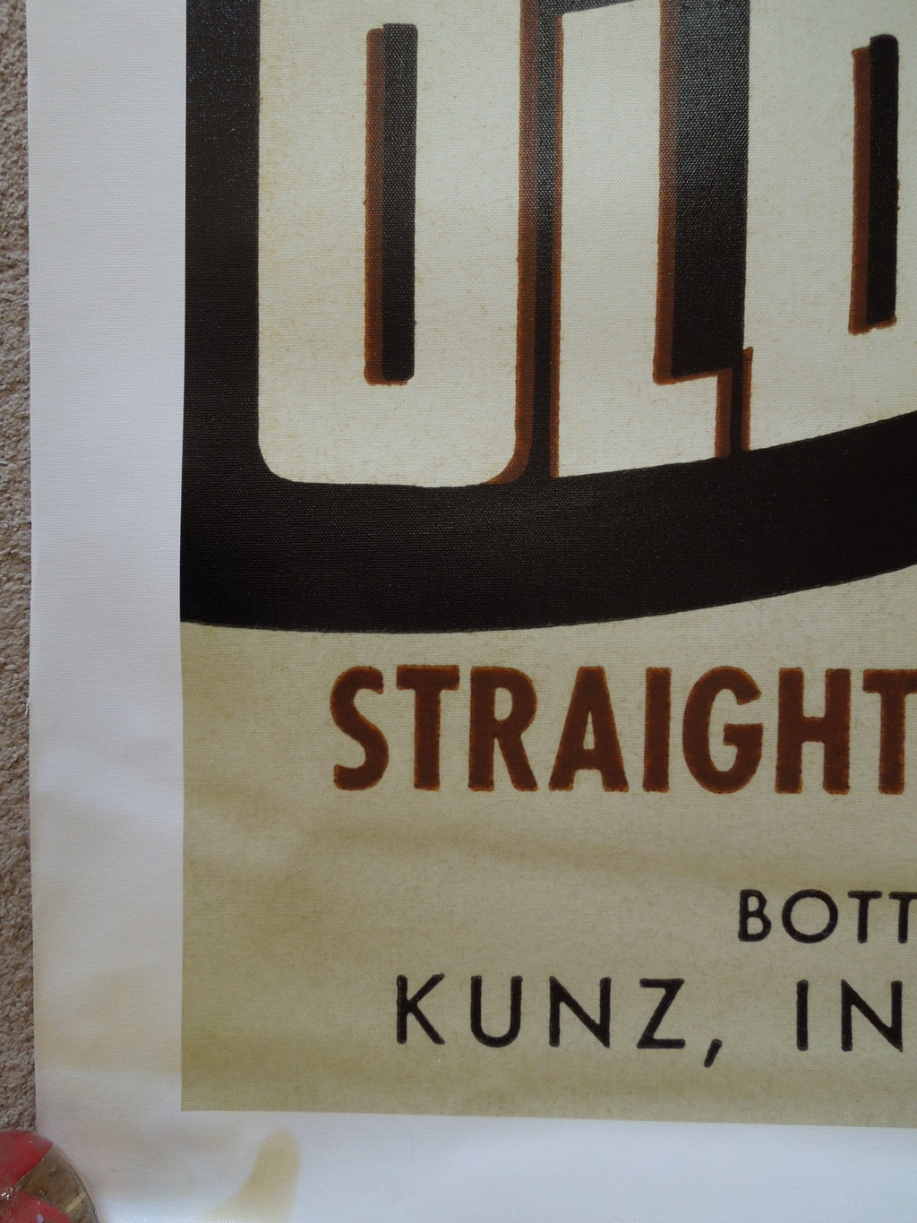 Vintage Booze Labels Old Sport Kentucky Straight Bourbon Whiskey Size: 32 X 40 In.