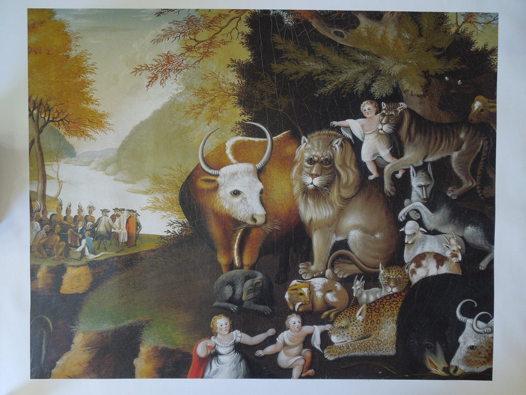 Edward Hicks Peaceable Kingdom Size: 30 X 23 3/4 In