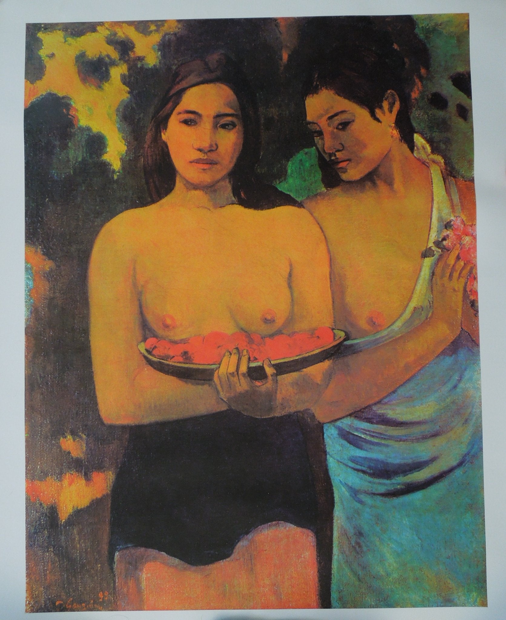 Paul Gauguin Two Tahitian Women With Mangoes