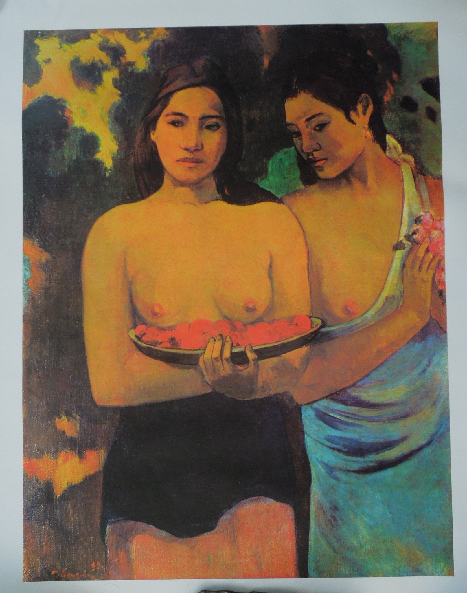 Paul Gauguin Two Tahitian Women With Mangoes