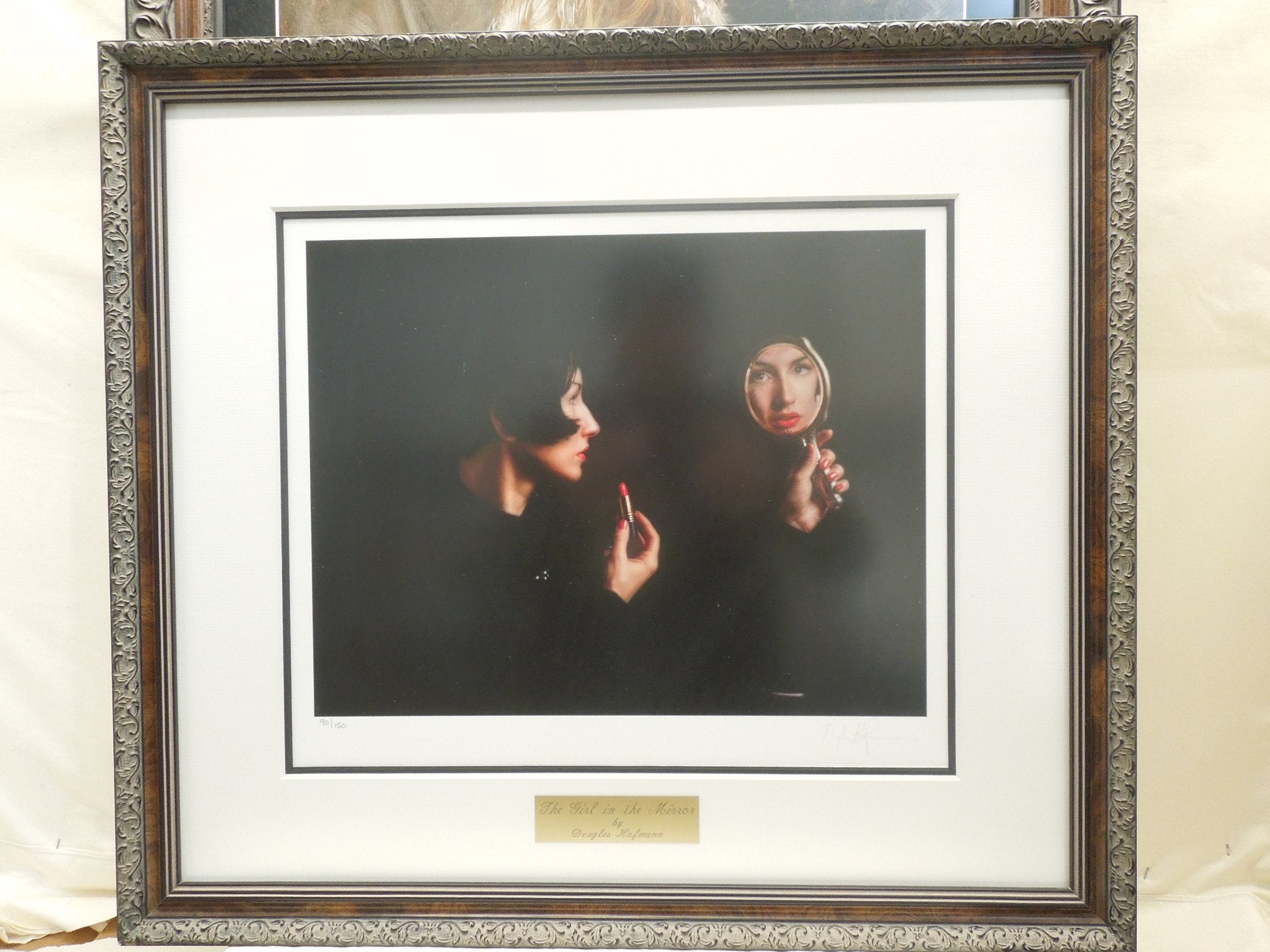 Douglas Hofmann "The Girl In Mirror" Gallery Framed Hand Signed Print 90/150