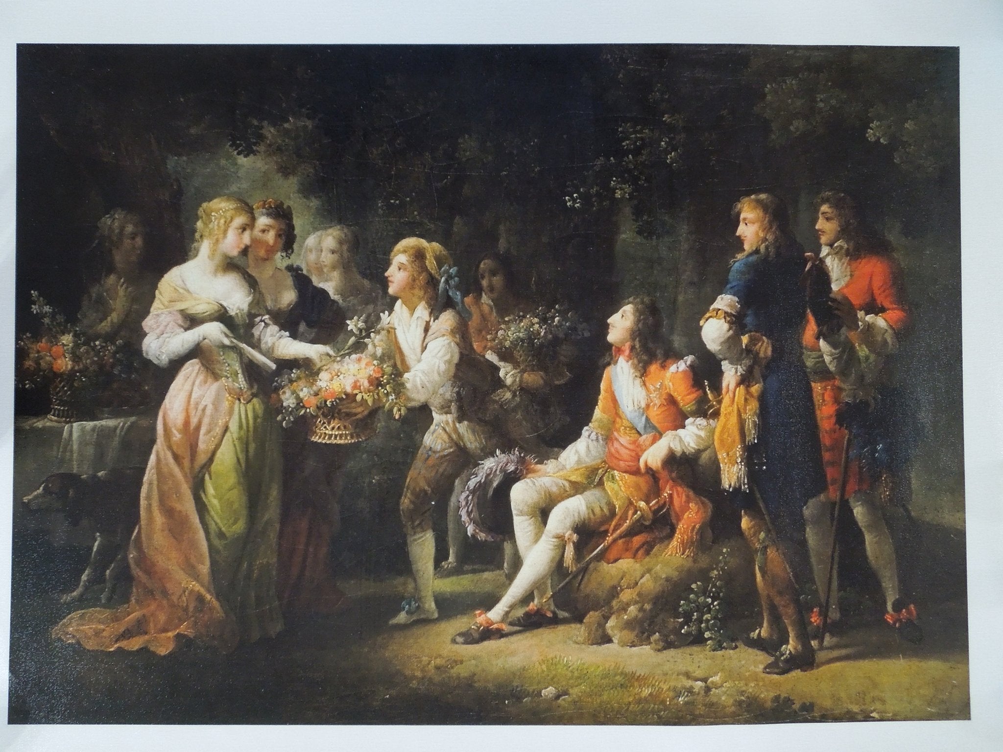 Jean-frederic Schall Louis Xiv Of France Declaring His Love