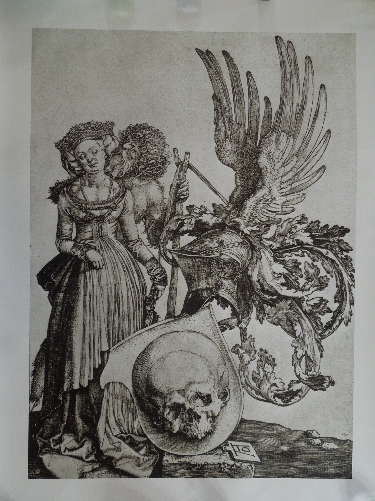 Albrecht Durer Crest With A Death's Head