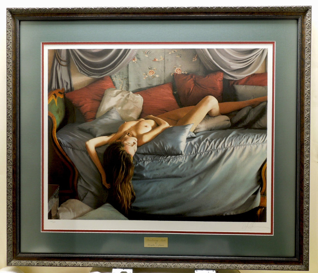 Douglas Hofmann "Reclining Nude" Gallery Framed Hand Signed Print 218/295