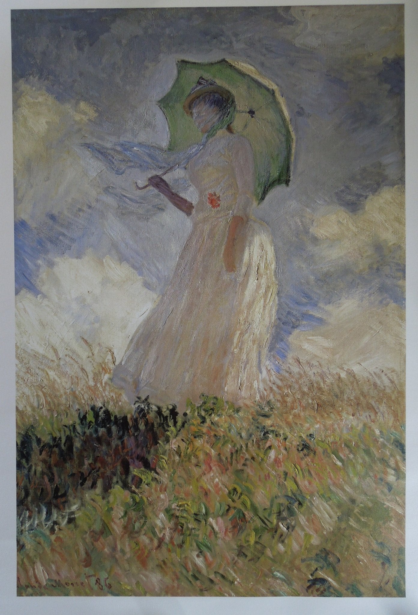Claude Monet Woman With A Parasol Turned To The Left, 1886