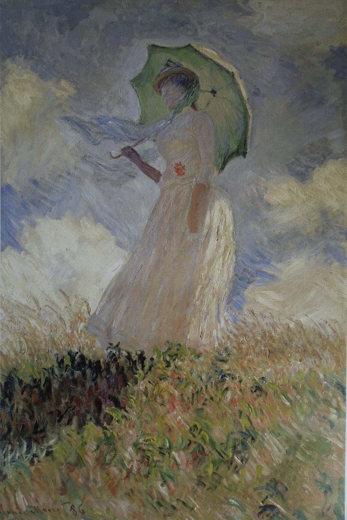 Claude Monet Woman With A Parasol Turned To The Left, 1886