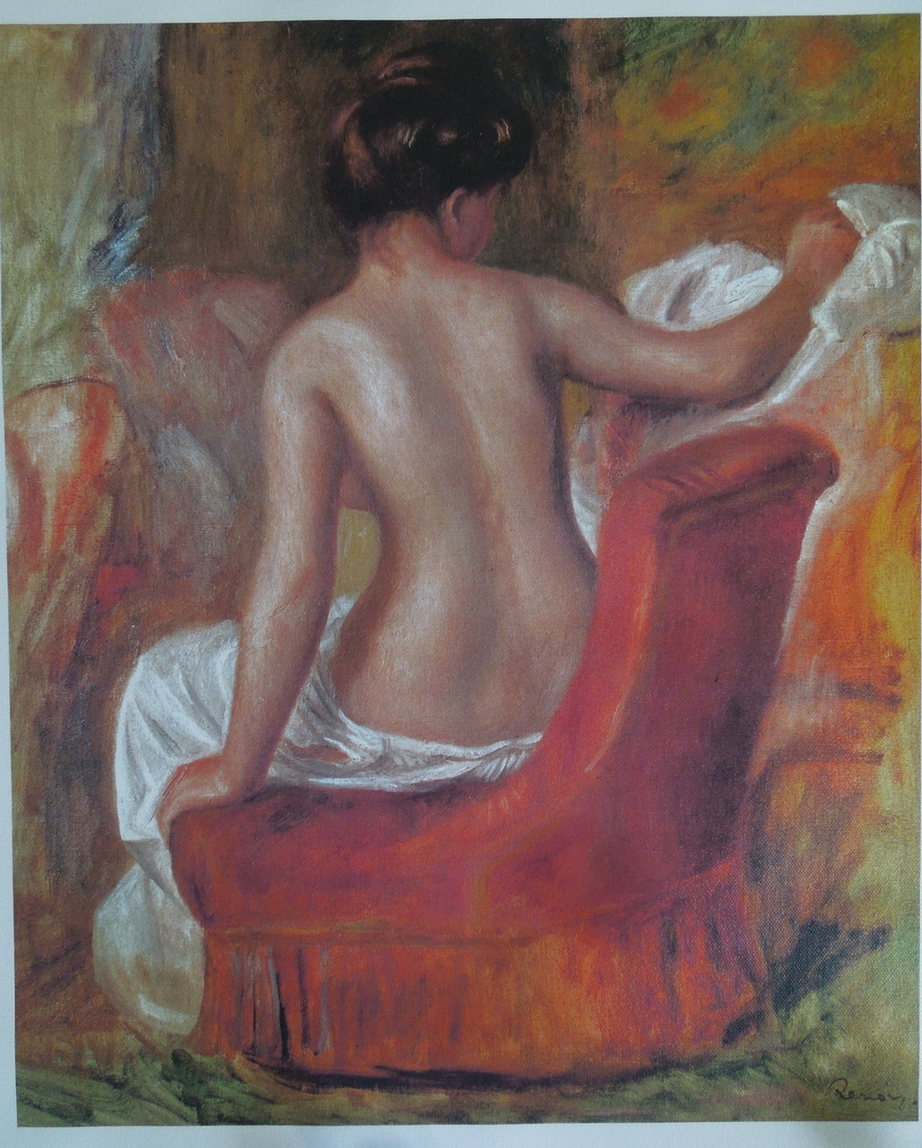 Pierre-Auguste Renoir Nude In Chair