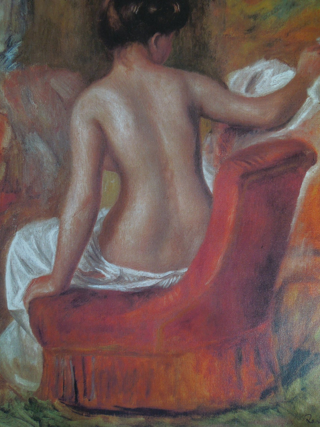 Pierre-Auguste Renoir Nude In Chair