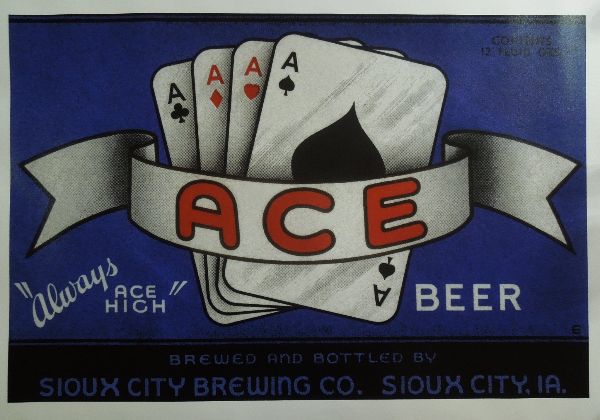 Vintage Booze Labels Ace Beer