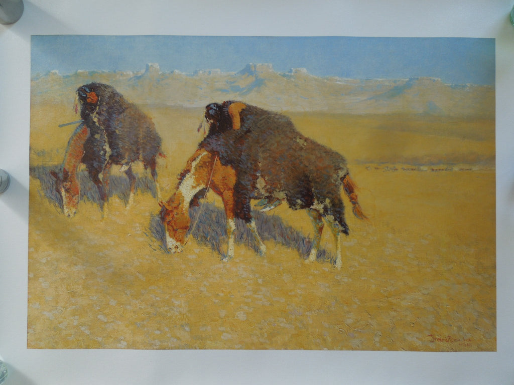 Frederic Remington Indians Simulating Buffalo