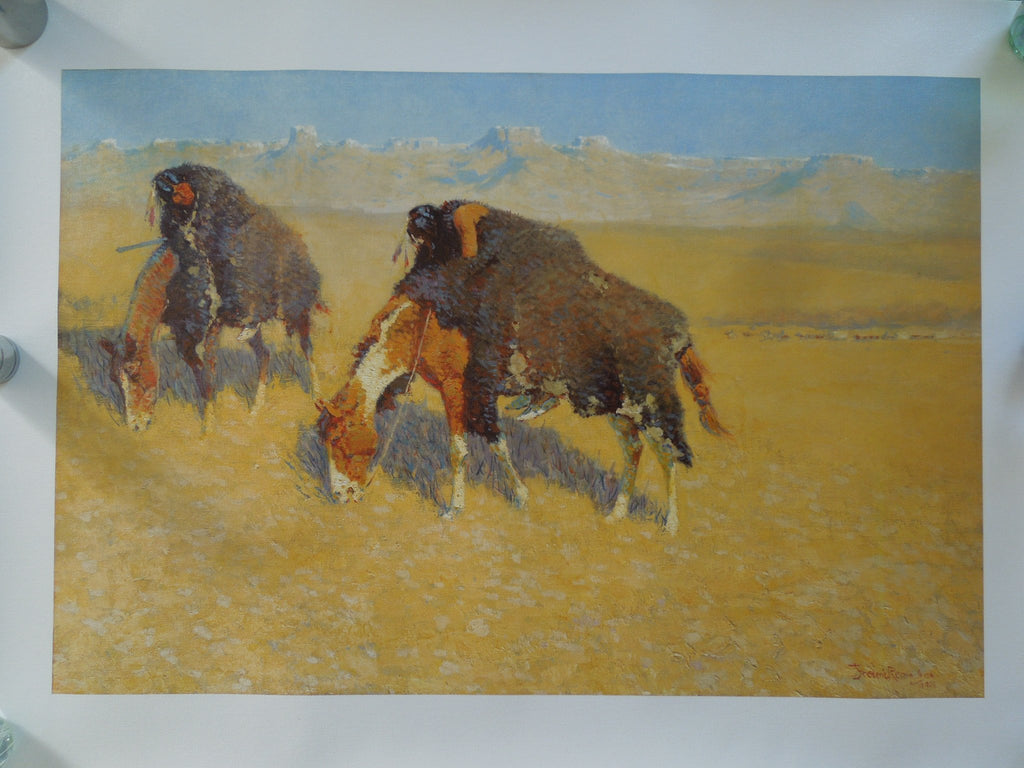 Frederic Remington Indians Simulating Buffalo