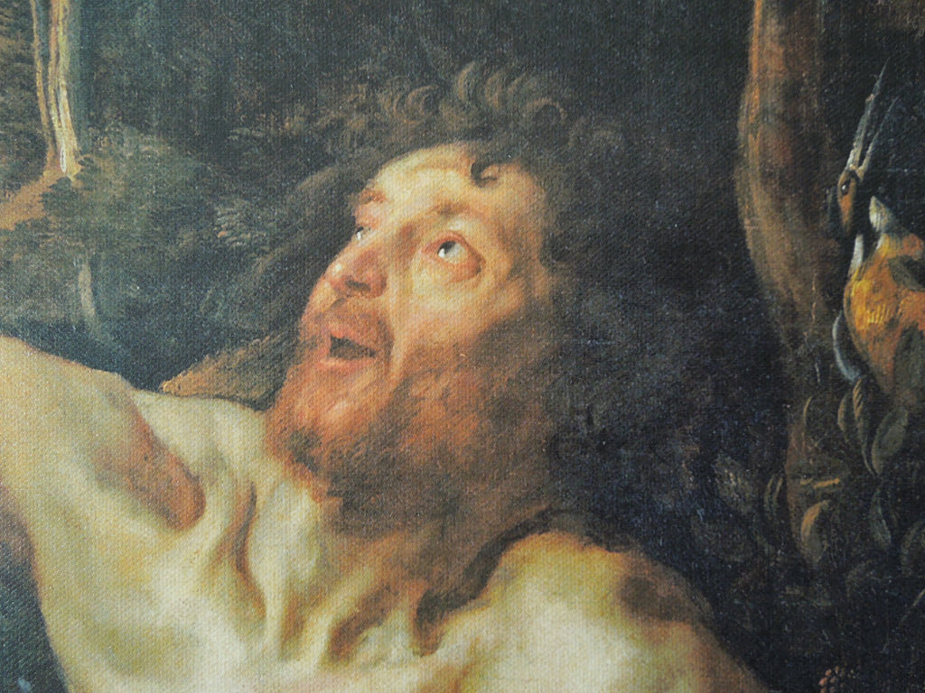 JACOB JORDAENS THE TEMPTATION Size: 26 5/8 x 30 in