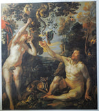 JACOB JORDAENS THE TEMPTATION Size: 26 5/8 x 30 in