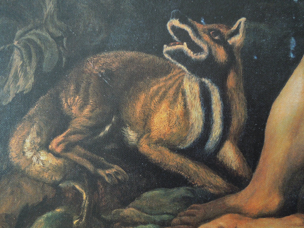 JACOB JORDAENS THE TEMPTATION Size: 26 5/8 x 30 in