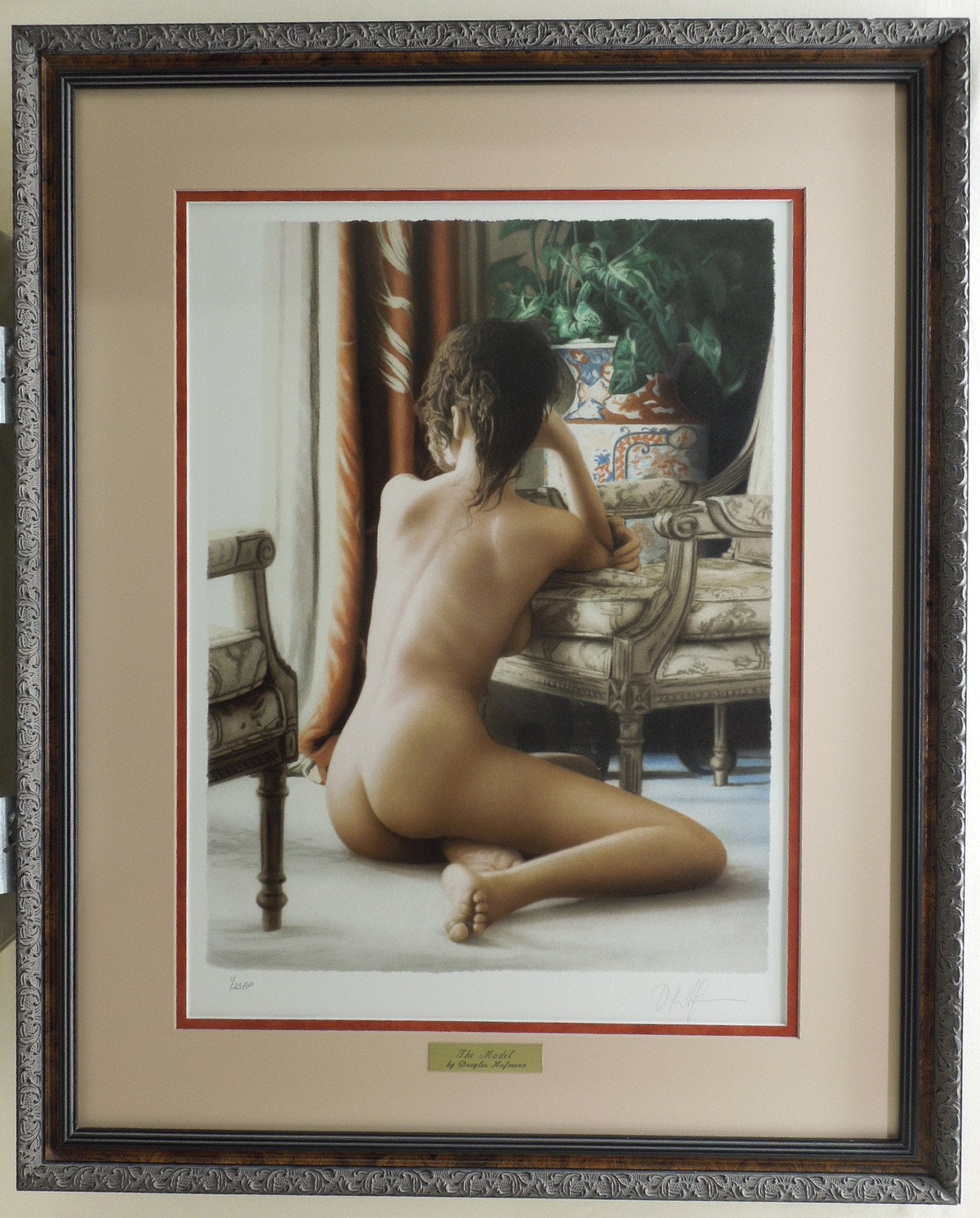 Douglas Hofmann "The Model" Gallery Framed Signed Artist Proof Print 1/25