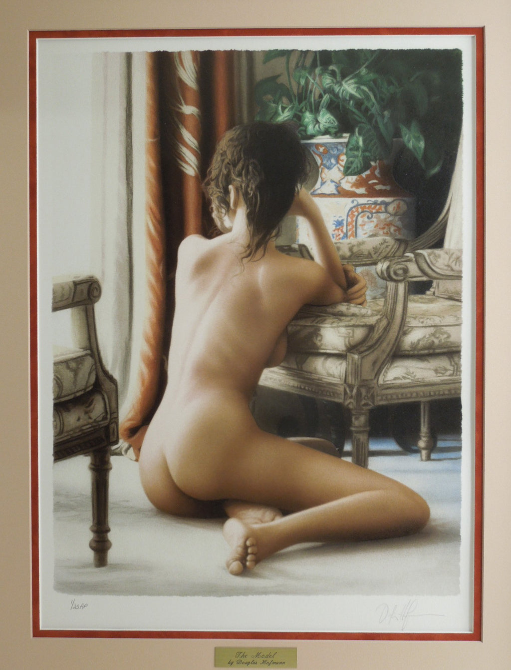 Douglas Hofmann "The Model" Gallery Framed Signed Artist Proof Print 1/25