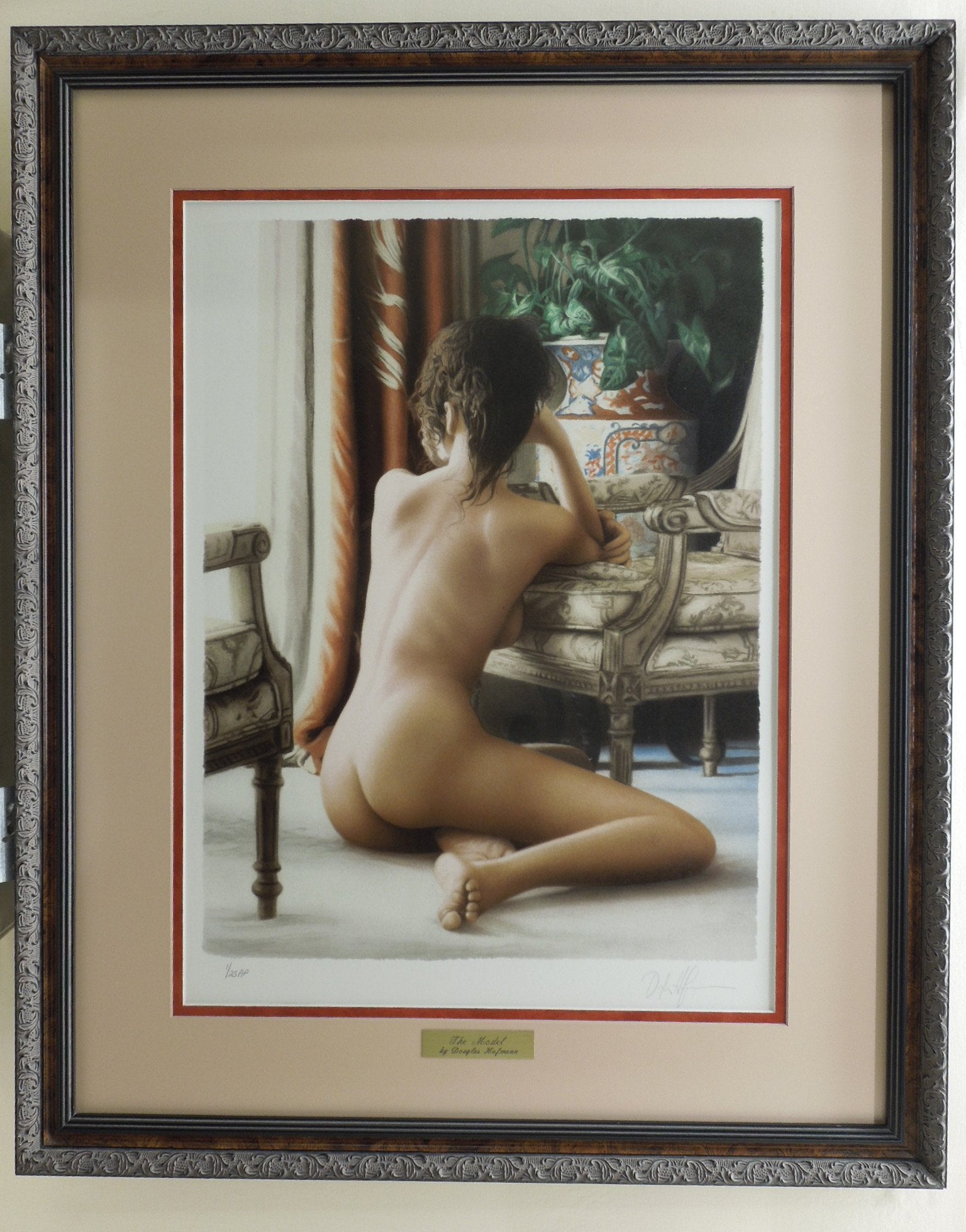 Douglas Hofmann "The Model" Gallery Framed Signed Artist Proof Print 1/25