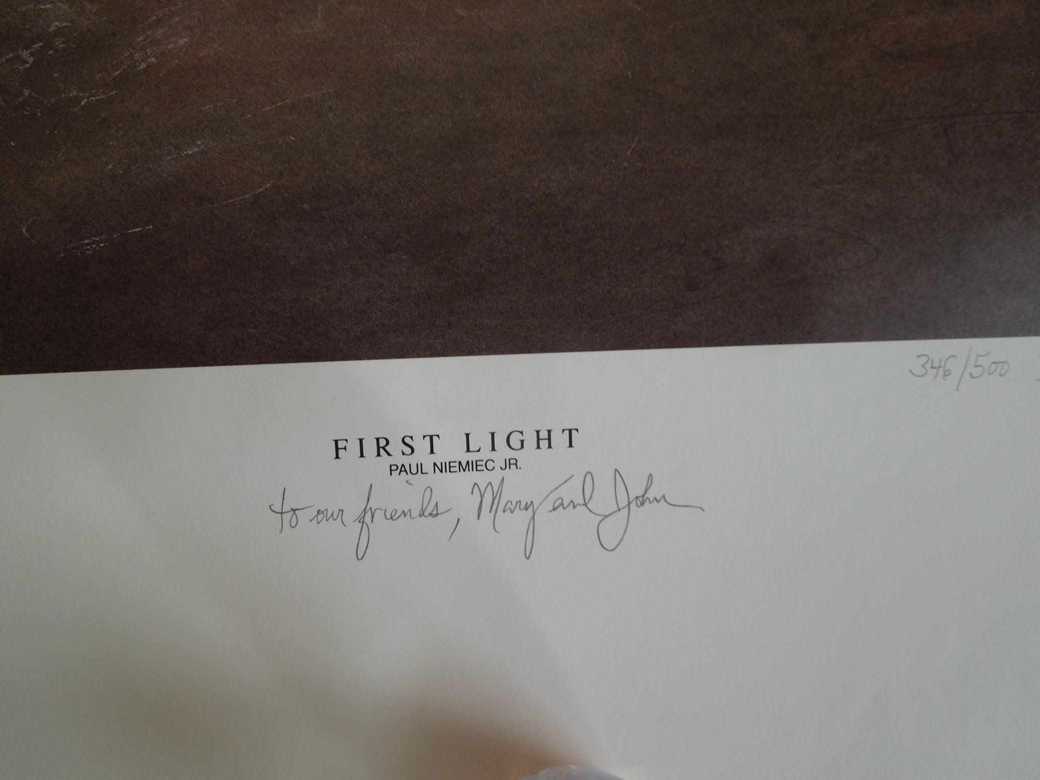 Paul Niemiec Jr First Light #346/500