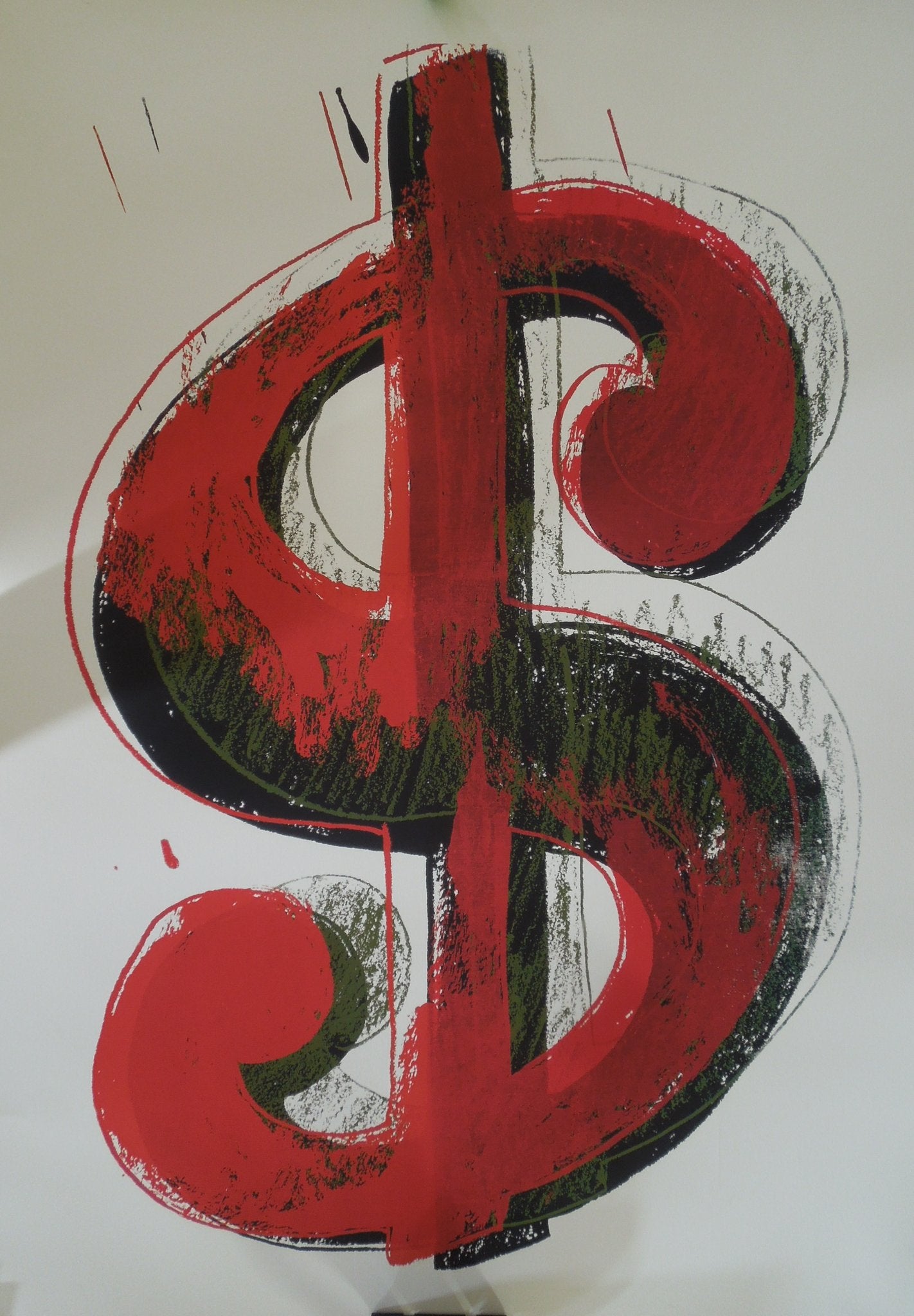 Andy Warhol. Dollar Sign, 1981 (red) - W796-8G