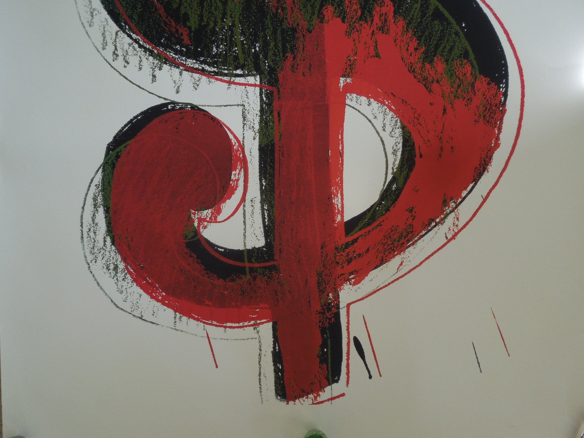 Andy Warhol. Dollar Sign, 1981 (red) - W796-8G