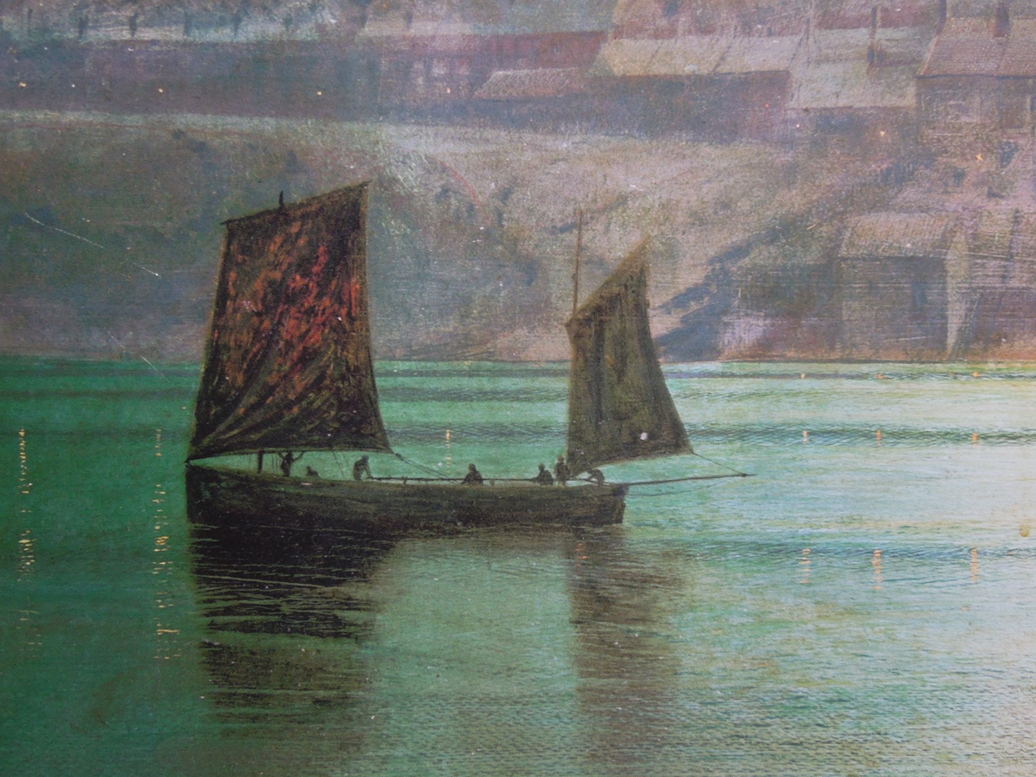 John Atkinson Grimshaw Whitby Harbour By Moonlight