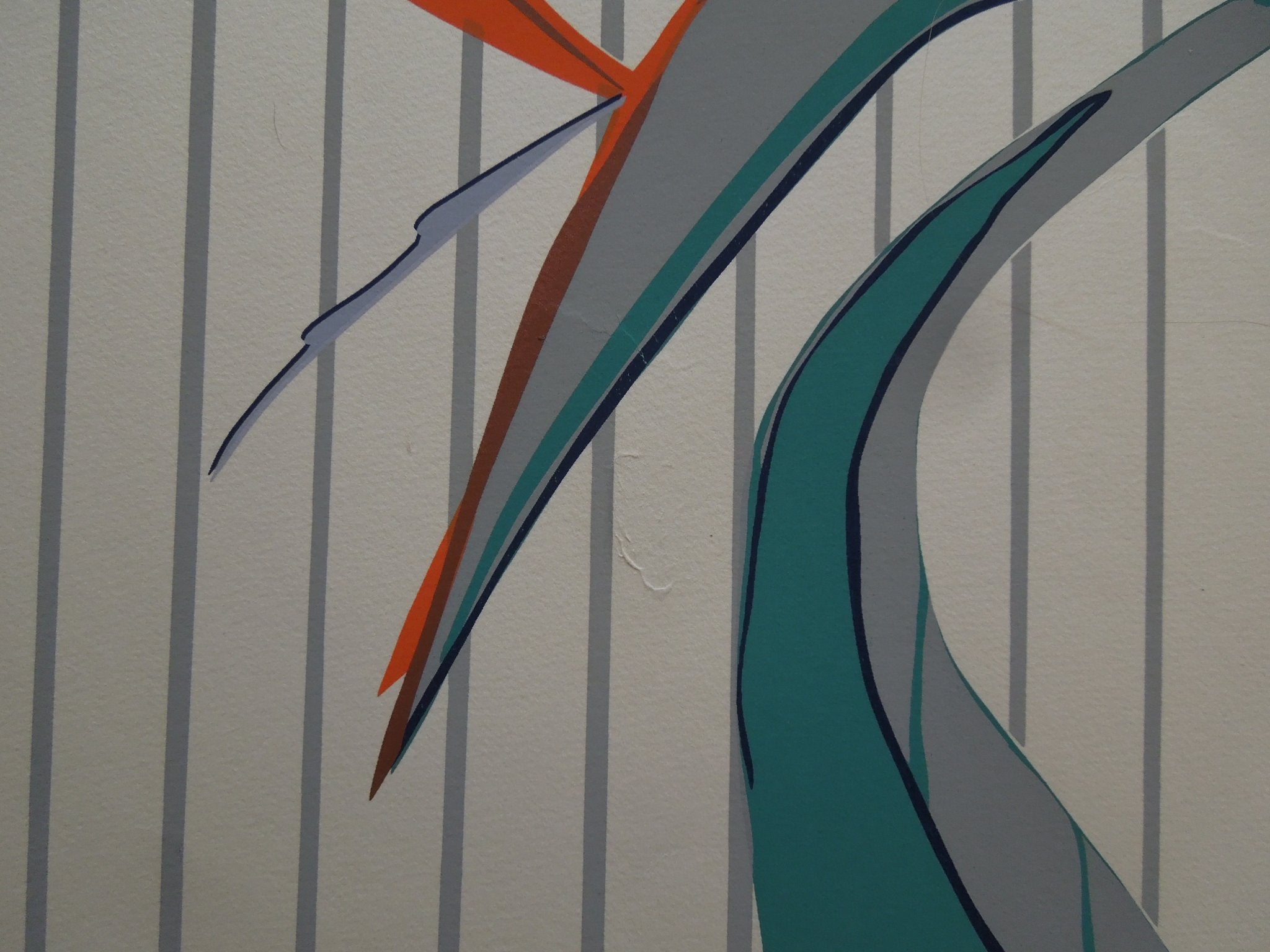 B.B. La Femme BIRD Geary's Beverly Hills 1983 Hand Signed Serigraph 30 x 22