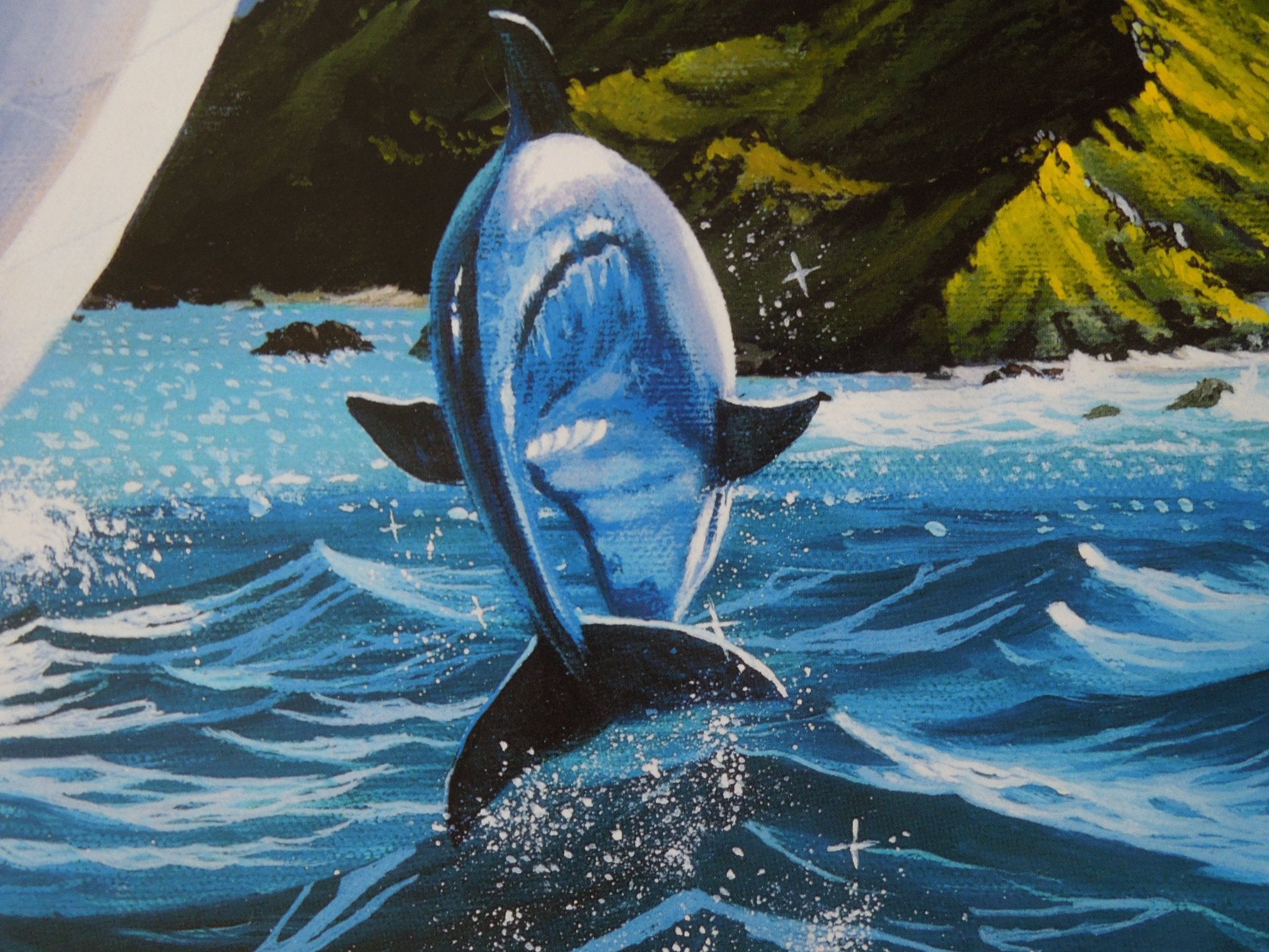 MICHAEL NELSON PASSAGE TO PARADISE 25" x 36" COA 49/250 Lithograph