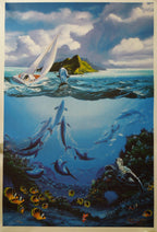 MICHAEL NELSON PASSAGE TO PARADISE 25" x 36" COA 49/250 Lithograph