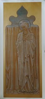 Edward Burne-Jones The Virgin Mary: A Cartoon for Stained Glass Unframed