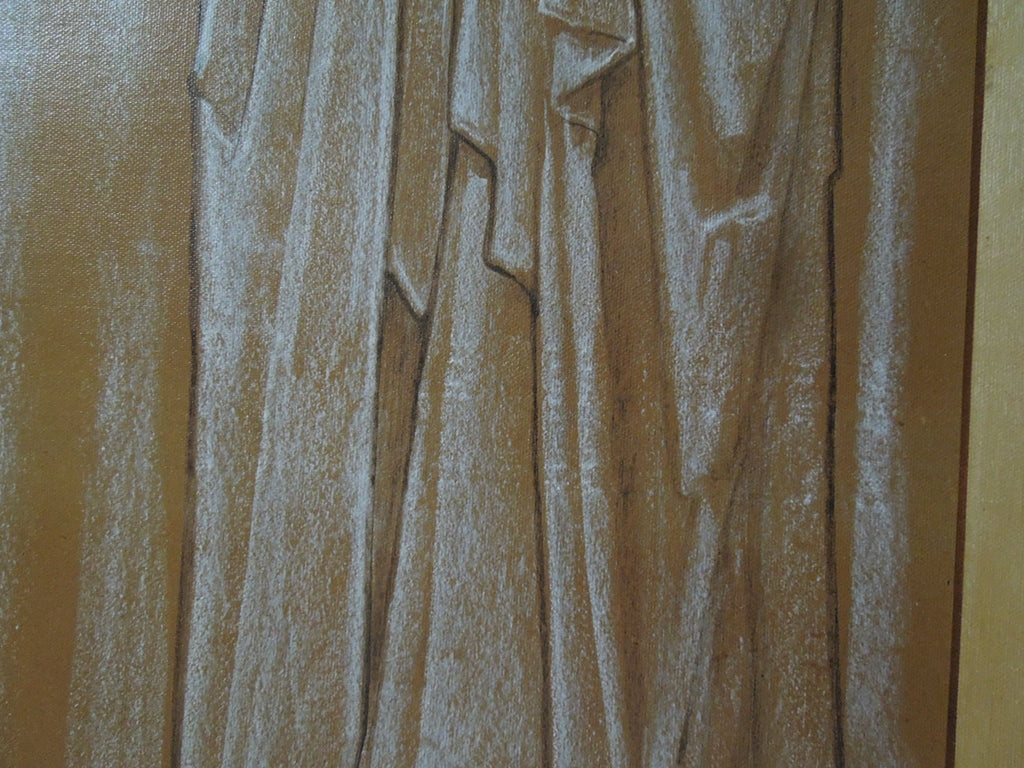 Edward Burne-Jones The Virgin Mary: A Cartoon for Stained Glass Unframed