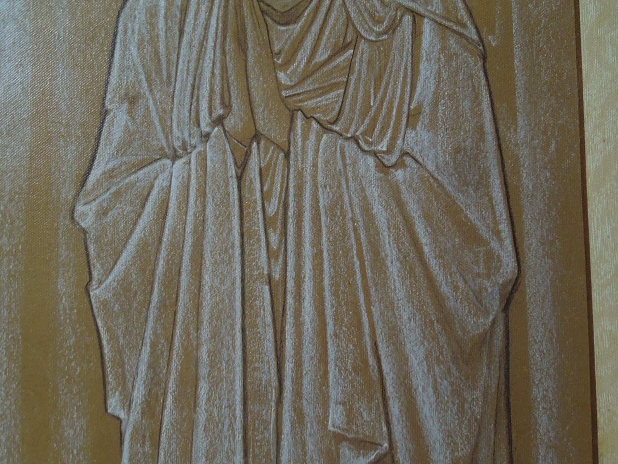 Edward Burne-Jones The Virgin Mary: A Cartoon for Stained Glass Unframed