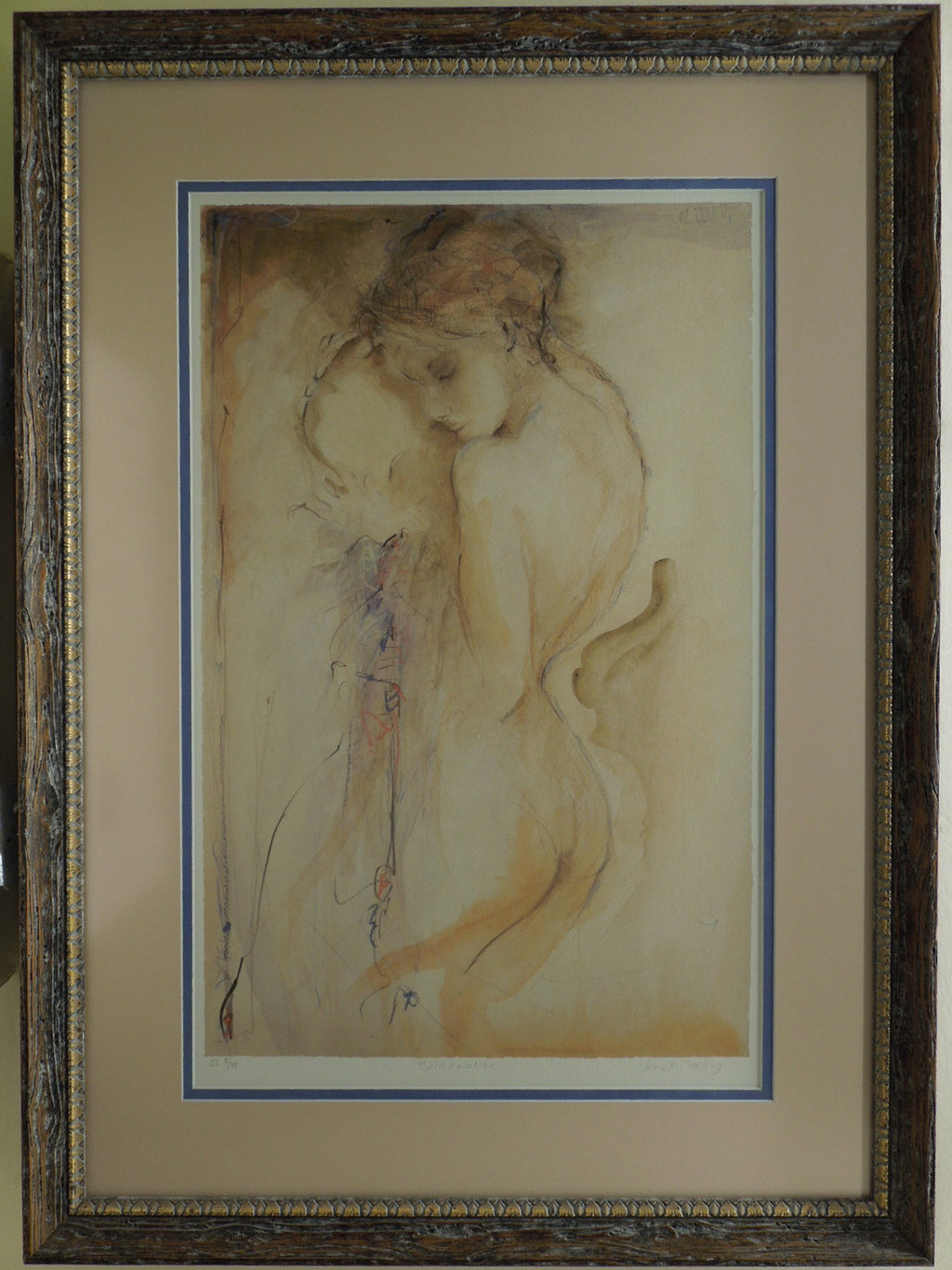 Janet Treby "Silhouette" Gallery Framed Hand Signed Print 11/95