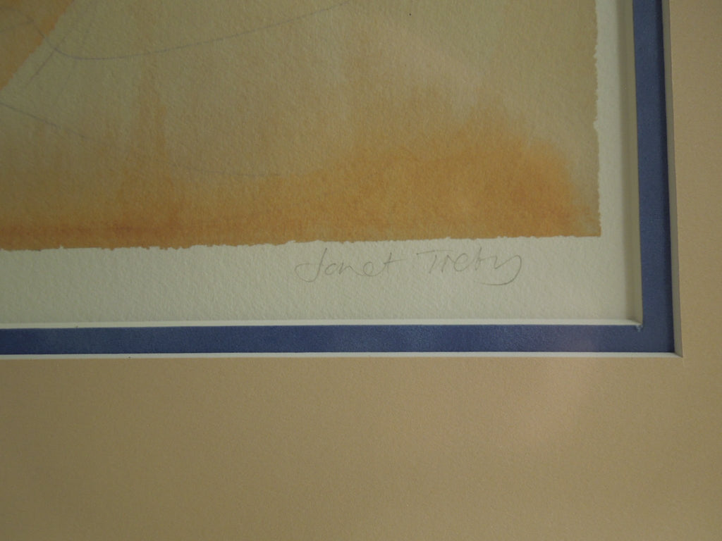 Janet Treby "Silhouette" Gallery Framed Hand Signed Print 11/95