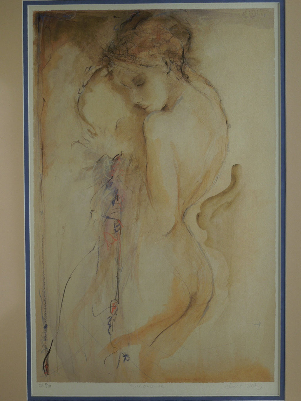 Janet Treby "Silhouette" Gallery Framed Hand Signed Print 11/95