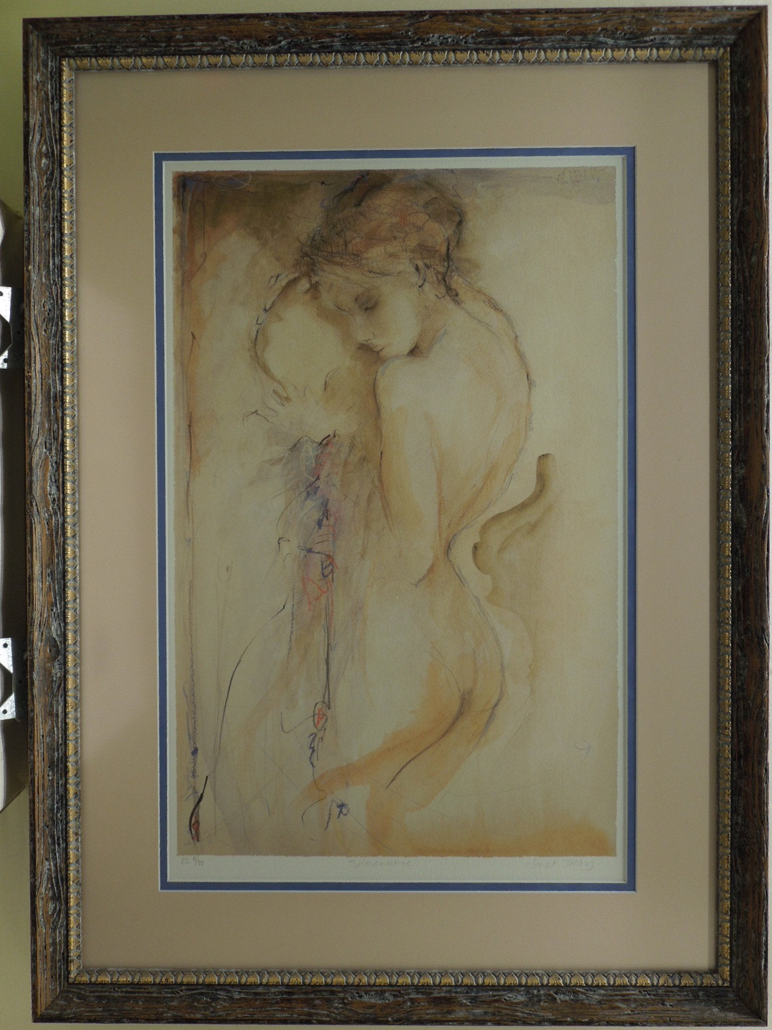 Janet Treby "Silhouette" Gallery Framed Hand Signed Print 11/95