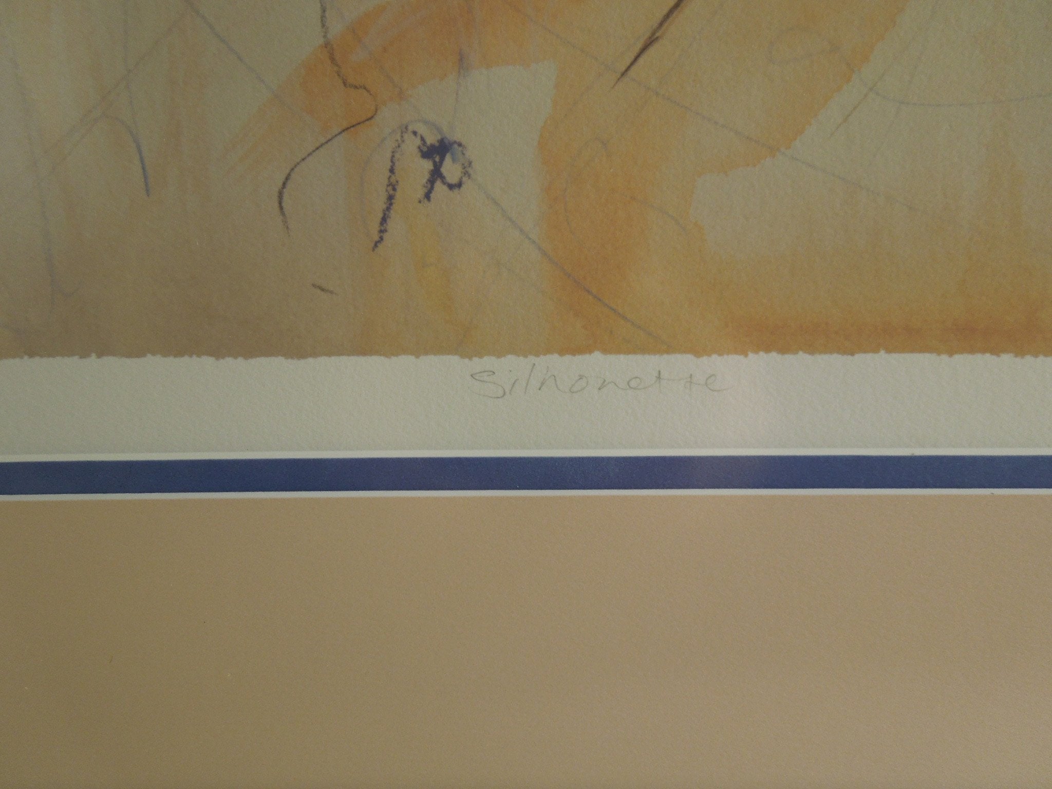 Janet Treby "Silhouette" Gallery Framed Hand Signed Print 11/95