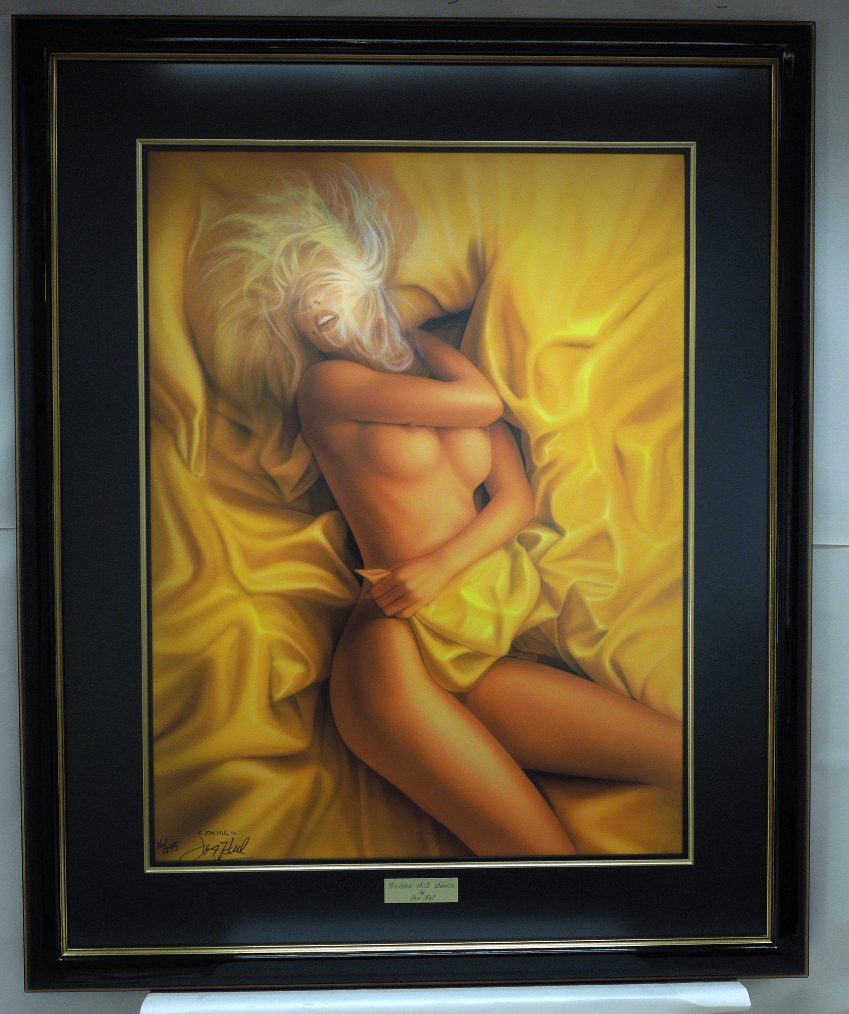 Jon Hul "Golden Silk Sheets" #16/295 Print Signed