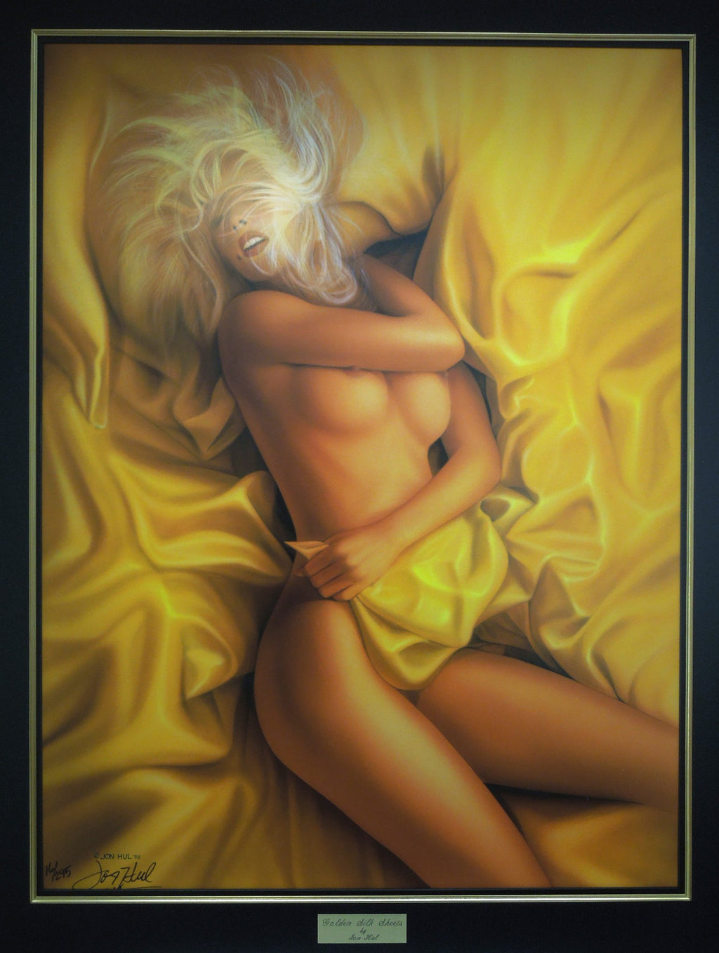Jon Hul "Golden Silk Sheets" #16/295 Print Signed