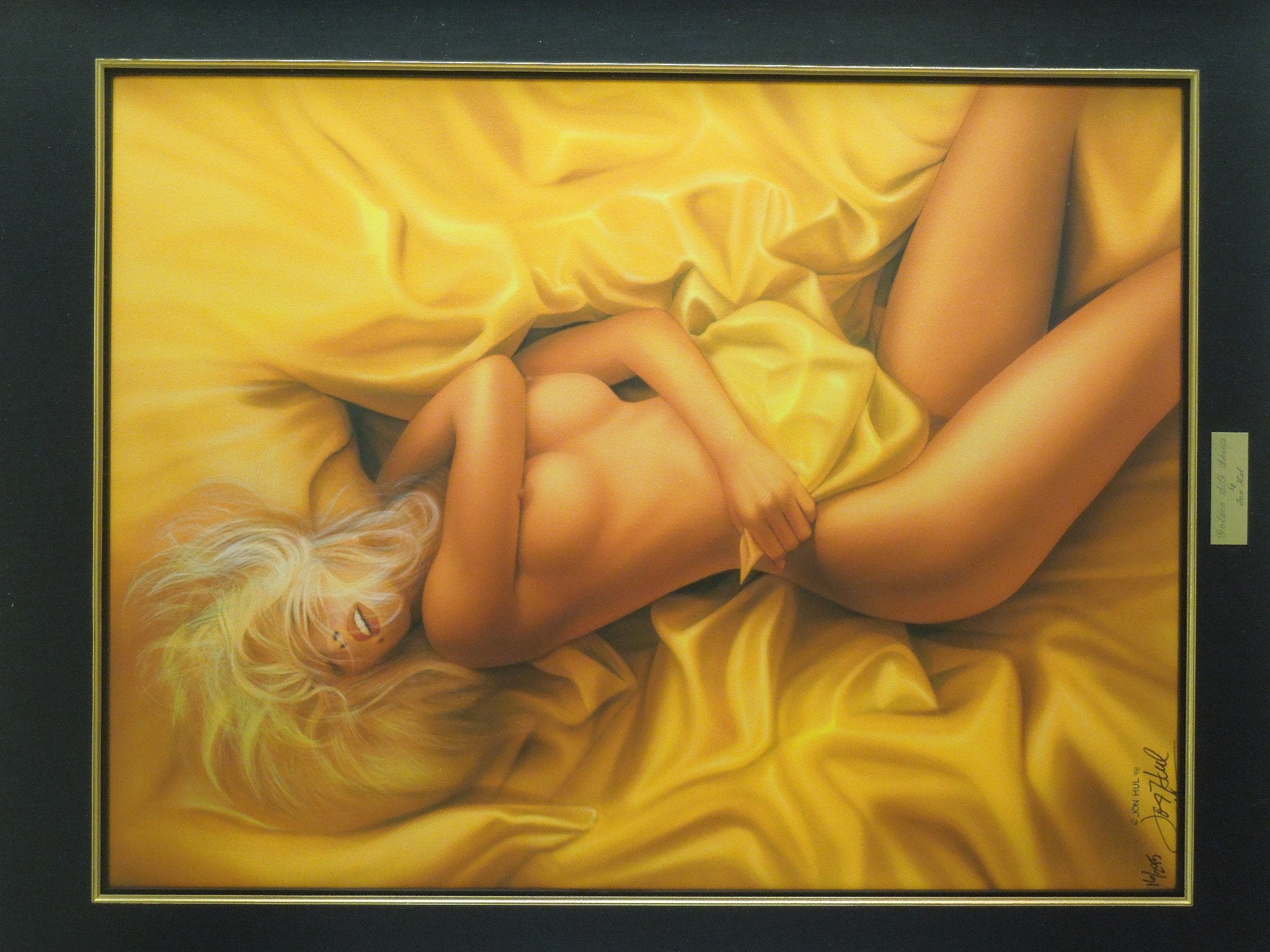 Jon Hul "Golden Silk Sheets" #16/295 Print Signed